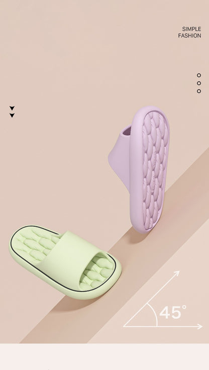 Super Light Soft Slippers Simple Fashion Slides EVA Elastic Shoes Colorful Sneakers In Door Bathroom Flip Flops