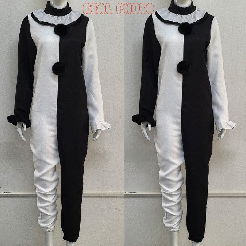Art The Clown Cosplay Movie Terrifier 2 Art The Clown Cosplay Costume Jumpsuit Mask Halloween Costumes Mask for Men Women