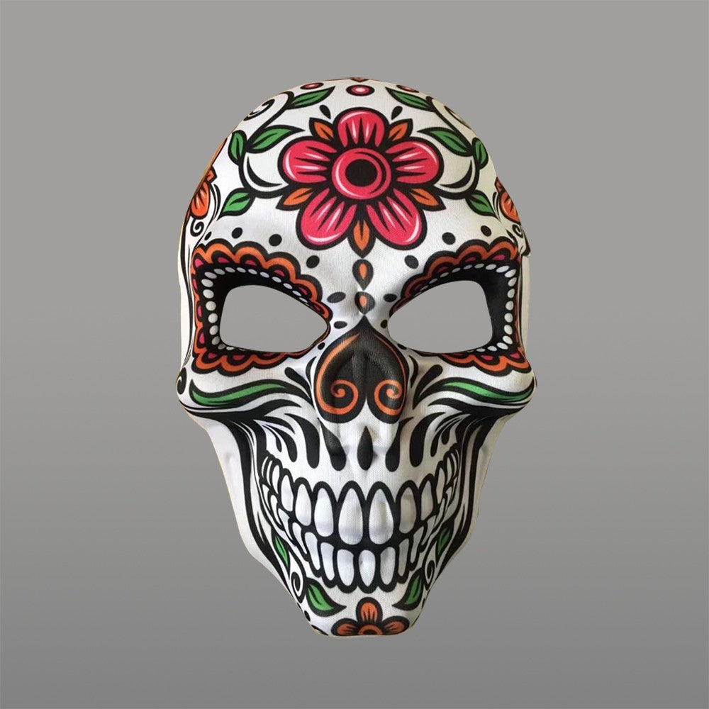 2023 Masks Mexican Day of The Dead Skull Mask Cosplay Halloween Skeletons Print Masks Dress Up Purim Party Costume Prop
