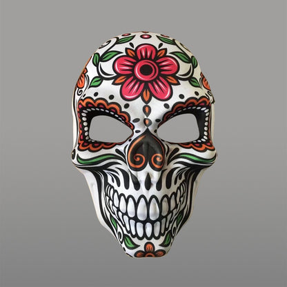 2023 Masks Mexican Day of The Dead Skull Mask Cosplay Halloween Skeletons Print Masks Dress Up Purim Party Costume Prop
