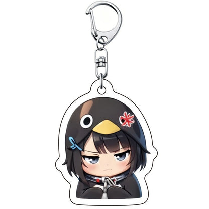 Funny Keychain Keyboard Keychain Press Button Keyring Make Sound Keyrings Goo Goo Gaga Hanging Pendant for Bag