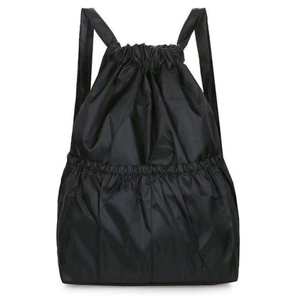 Men's and Women's Dual Shoulder Backpacks - Large Capacity Drawstring Fastened Shoulder Bags for Outdoor Leisure Use