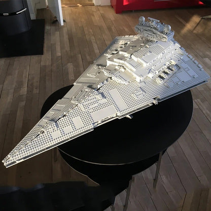 Montar Decoração de Casa Imperial Navy Stormtrooper Star Destroyer Galactic Empire Star Cruiser Starfighter Dark Fleetship 75252