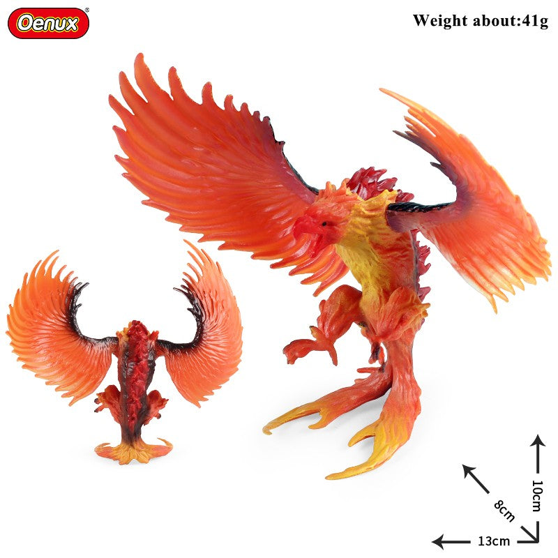 Oenux Simulação Dinossauro Dragão Tartarugas Touro de Fogo Orangotango Golem de Magma Modelo Animal Figuras de Ação Coleção de PVC Brinquedo Infantil Presente