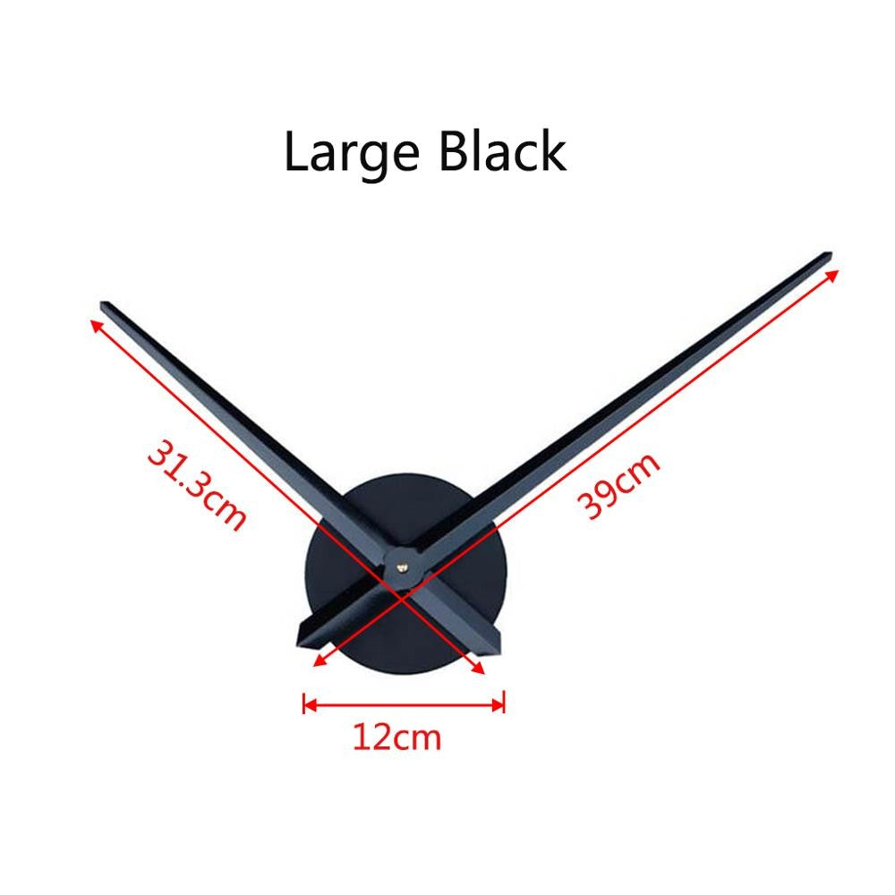 Large DIY Wall Clock Movement Mechanism Clock Hands Needles Set for 3D Mirror Clock Replacement Accessories Home Decoration
