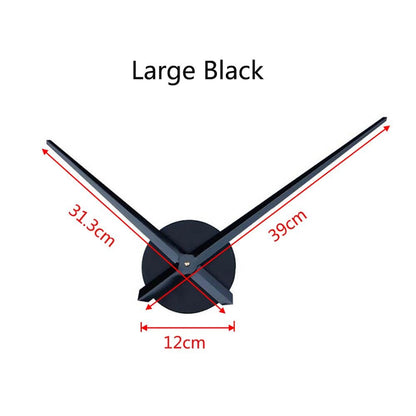 Large DIY Wall Clock Movement Mechanism Clock Hands Needles Set for 3D Mirror Clock Replacement Accessories Home Decoration