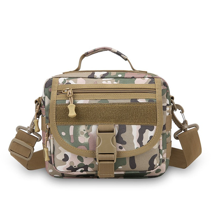 Tactical Messenger Pouch Men's Vintage Camouflage Army Crossbody Bag Nylon Single Shoulder Bag Chest Pack Sling Hunting Bag