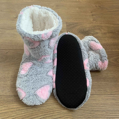 Women Soft Sole Boots Slippers Ankle Shoes Winter Indoor Plush Thickened Warm Fur Slippers Platform Shoes Home Boots Footwear
