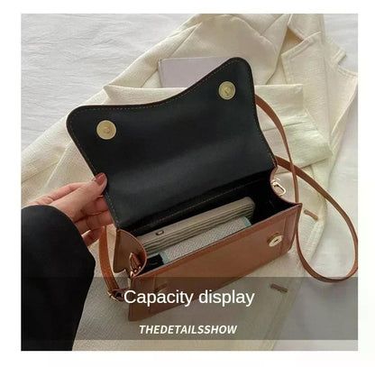 High Quality PU Leather Handbag Purse Women's Bag Solid Color Shoulder Crossbody Bags Lady Messenger Small Tote for Women Girls