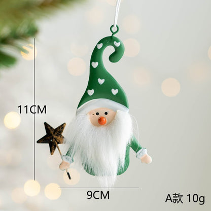 Metal Iron Red Mailbox Hanging Ornament Christmas Tree Pendant Letters To Santa Claus Home Christmas Decoration