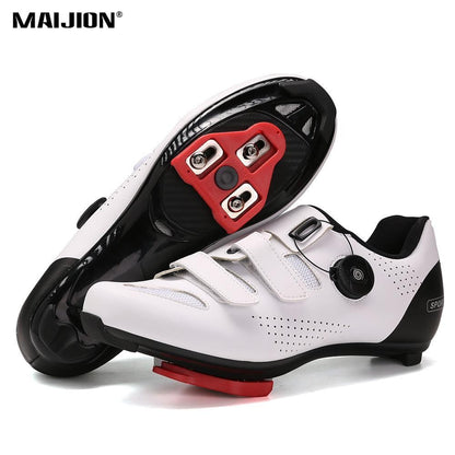 Women Road Cycling Shoes Wear-resistant Bicycle Shoes with Locking Plate Men's Non-slip Outdoor Cycling Sneakers