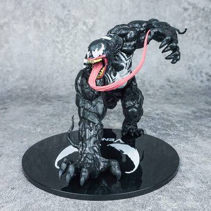 2024 Mais Recente Venom PVC Sólido Posição Deitada Venom Aliança de Vilões Homem Aranha Anime Modelo Artesanal Decoração Boneco