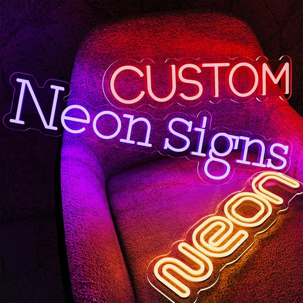 Custom Neon Sign Private Neon LED Light for Family Birthday Bar Wedding Party Company Business Logo Neon Lamp Night Light Indoor