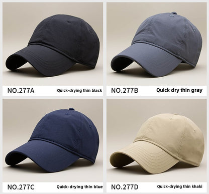 Summer Lightweight Quick Drying Baseball Cap Man  Plus Hat Male Outdoor Sport Oversized Men's Navy Baseball Cap for Big Heads