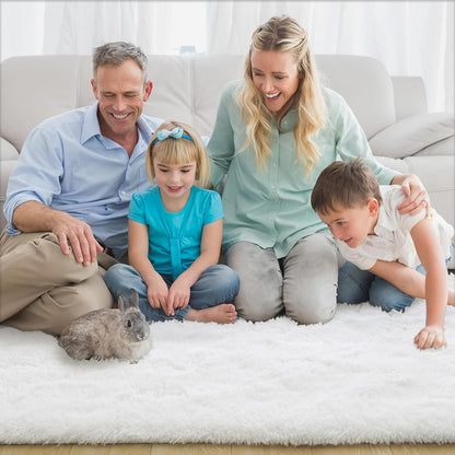 Silk Wool Carpet Living Room Plush Rug Bed Room Floor Fluffy Mats Non-slip Home Decor Soft Velvet Carpet Kids Room Blankets