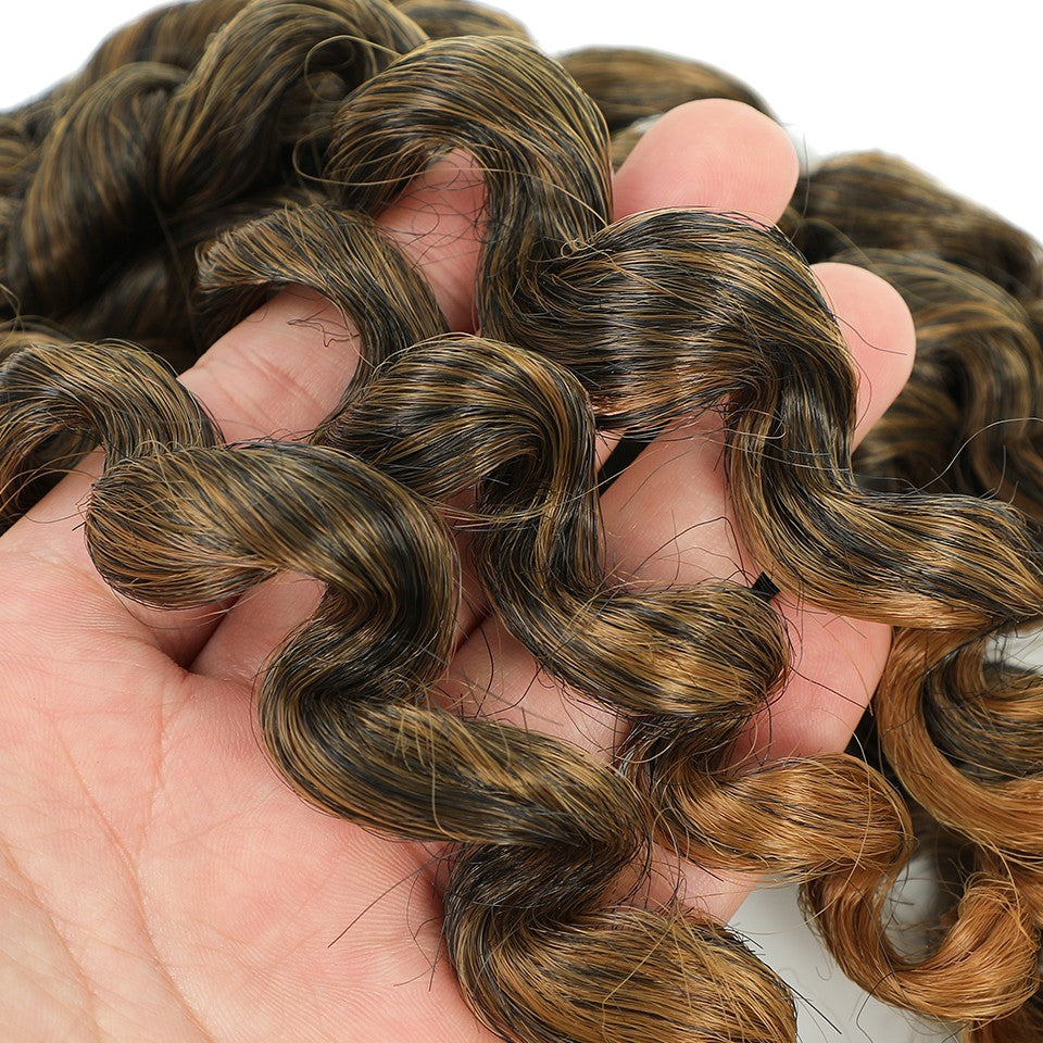 1-4 Pacotes 2X Ringlet Wand Curl Jamaican Bounce 8 polegadas Sintético Wand Curl Twist Braids Hair Crochet Cabelo Cacheado Extensões 20 Raízes