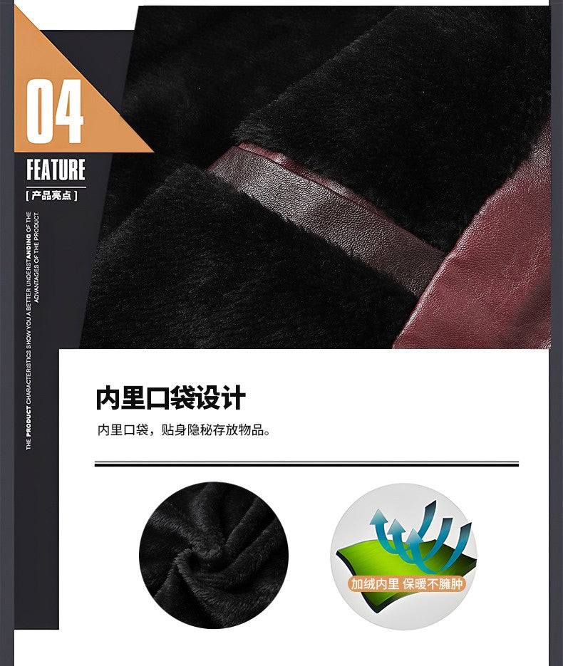 Quality New Male Casual Leather Jackets 7XL Autumn Winter Men Stand Collar Motorcycle Leather Jackets Vintage Leather Coat