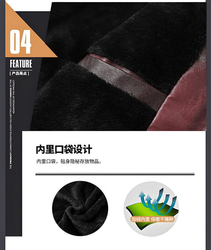 Quality New Male Casual Leather Jackets 7XL Autumn Winter Men Stand Collar Motorcycle Leather Jackets Vintage Leather Coat