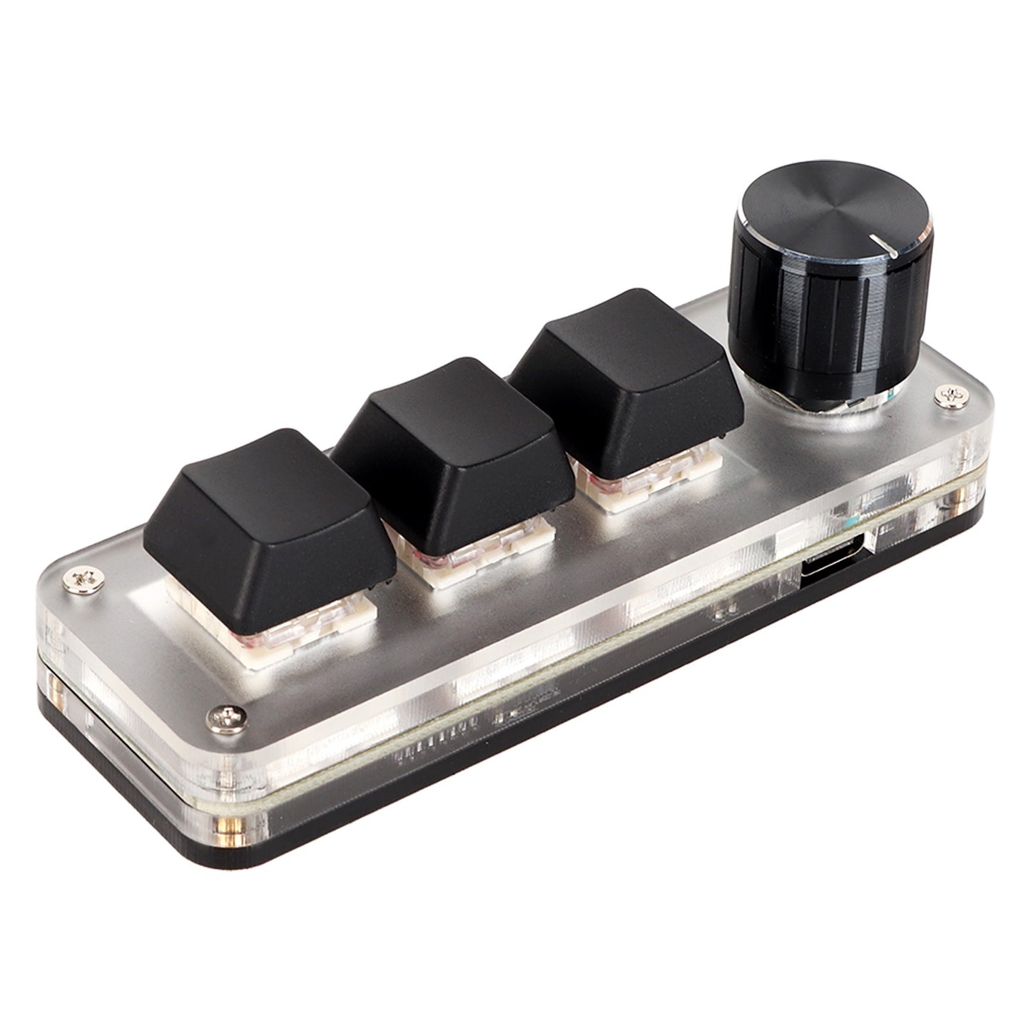 Macro Keyboard Red Switch Macro Keyboard Plug and Play Ergonomic Customized Knobs USB Mini Keypad for Desktop PC USB Mini Keypad