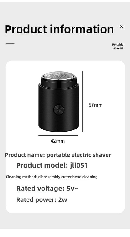 Men's shaver USB charging wireless stainless steel blade ultra long standby portable shaver waterproof travel shaver