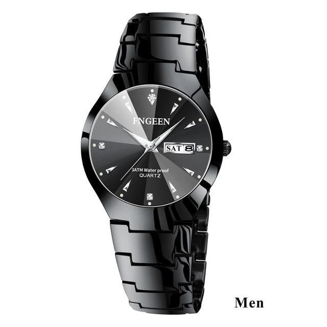 2023 FNGEEN 5808 Relogio Feminino Couple Watch Men Quartz watch for Lovers Luxury Womens wristwatch Stainless Steel Waterproof