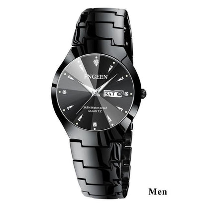 2023 FNGEEN 5808 Relogio Feminino Couple Watch Men Quartz watch for Lovers Luxury Womens wristwatch Stainless Steel Waterproof