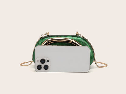 2025 Fashion Women Luxury Evening Banquet Clutch Bag Bride Metal Shoulder Wedding Purse Party Crossbody Day Closure Box Handbag