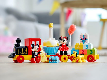LEGO Tesouro 10941 Trem de Aniversário do Mickey e da Minnie Brinquedo de Construção de Quebra-Cabeças Infantis Presente