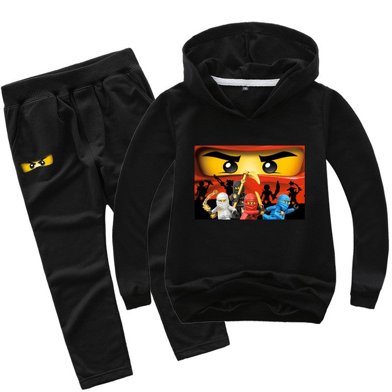 2-13 years Spring Autumn Children Clothing Sets  Kids Clothes Baby Boys Hoodies Pants 2 Pcs Set Tracksuit Anime Outwear Coat