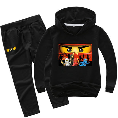 2-13 years Spring Autumn Children Clothing Sets  Kids Clothes Baby Boys Hoodies Pants 2 Pcs Set Tracksuit Anime Outwear Coat