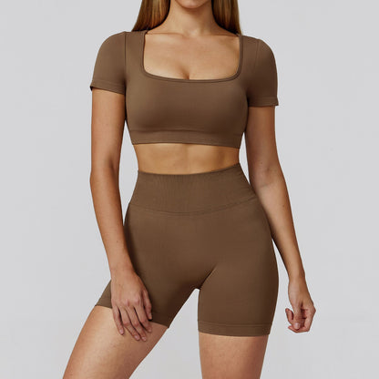 Yoga Clothes Set 2PCS Gym Sportswear Women Sports Bra High Waist Leggings Fitness Suit Running Workout Tracksuit Athletic Wear