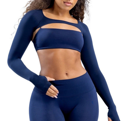 New Sports Long Sleeve Shrug Seamless Spandex Woman Fitness Elastic Breathable Shrug Sports Long Sleeve?Not Contain Bra?