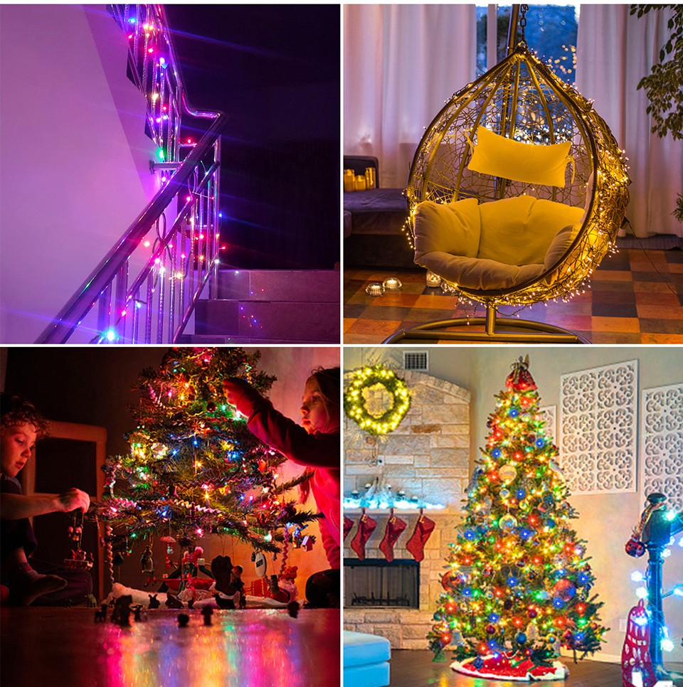100m 50m 30m 10m Party Wedding Room Decoration LED Festival Fairy Lights 8 Modes Adjustable Holiday Lighting Led String Light