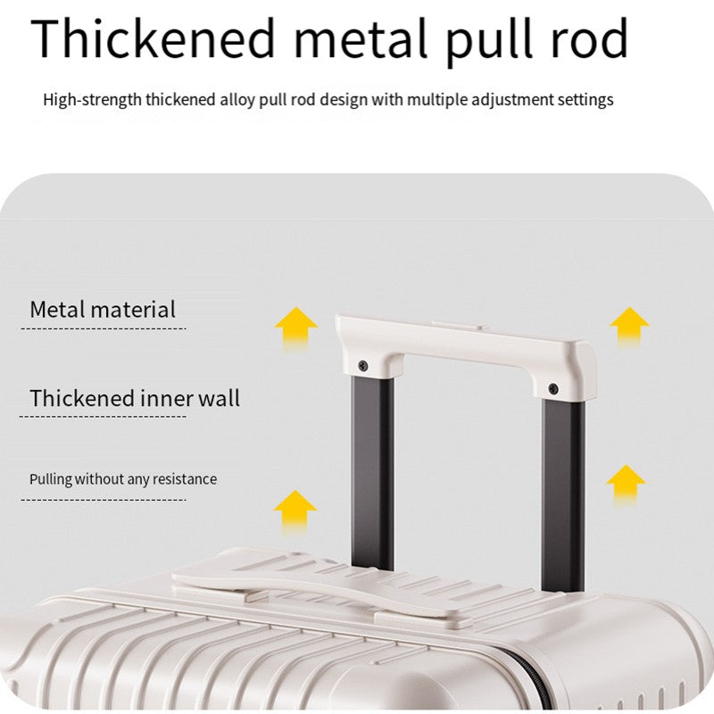 New Process Plastic Frame Suitcase 20-inch Carry-on Luggage 28-inch Thickened Trolley Case Large Capacity Travel Bag with Passwo