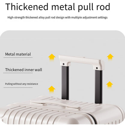 New Process Plastic Frame Suitcase 20-inch Carry-on Luggage 28-inch Thickened Trolley Case Large Capacity Travel Bag with Passwo