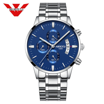 NIBOSI Mens Watches Top Brand Luxury Famous Men's Dress Watch Fashion Casual Military Quartz Wristwatches Saat Relogio Masculino