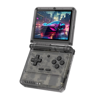 POWKIDDY Retro Flip V90S Portable Handheld Game Console 3.5-inch 640*480 IPS Screen A133Plus Vibration Function Children's Gifts