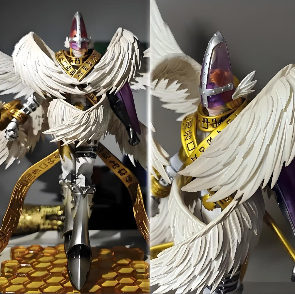 22cm/8.6in Anime Digimon Adventure Figure Entirely body Holy Angemon Action Figures Pvc Statue Collection Model Toys Gifts