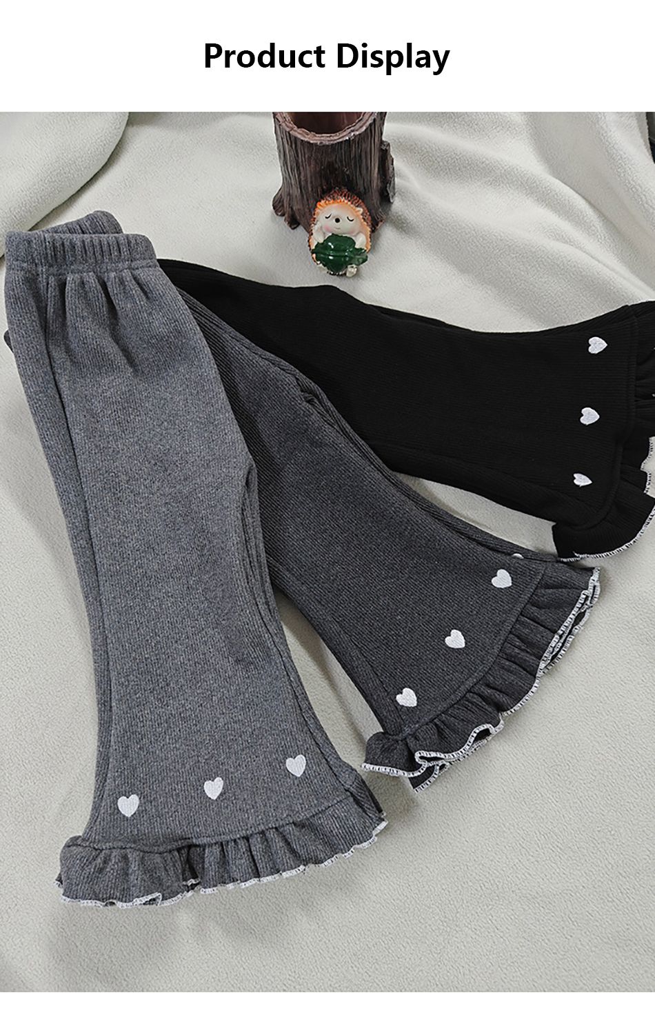 Girls Fleece Lined Flare Leggings Children Winter Warm Kids Pants Slim Fit Thermal Trousers Korean Fashion Outerwear Clothes