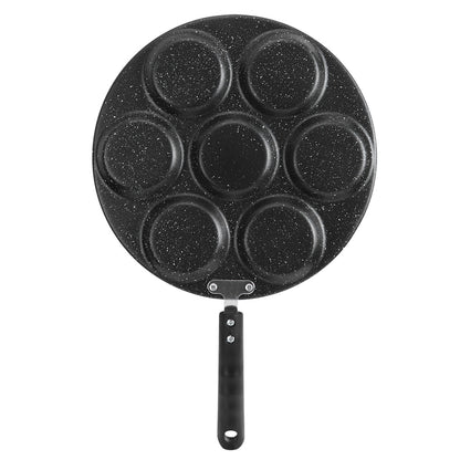7 Holes Frying Pan Non Stick Fried Eggs Cooking Pan Burger Mold Household Kitchen Cookware