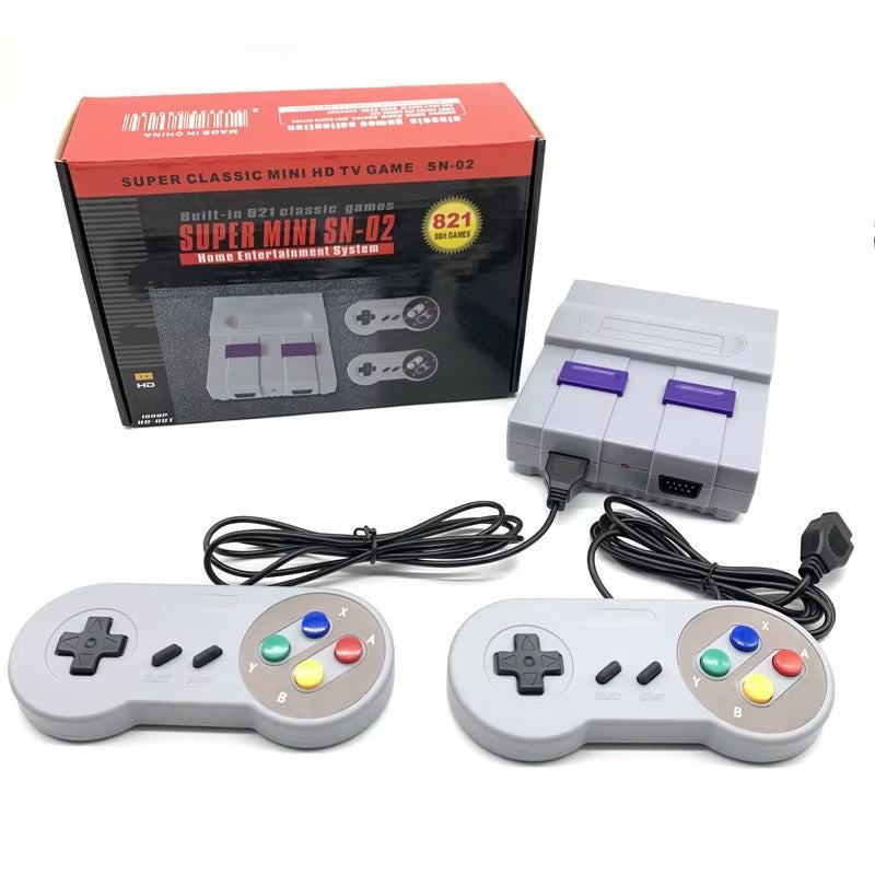 Games Retro Mini TV Video Game Console With 821 Built-in Games For Snes Two Gamepads AV Out