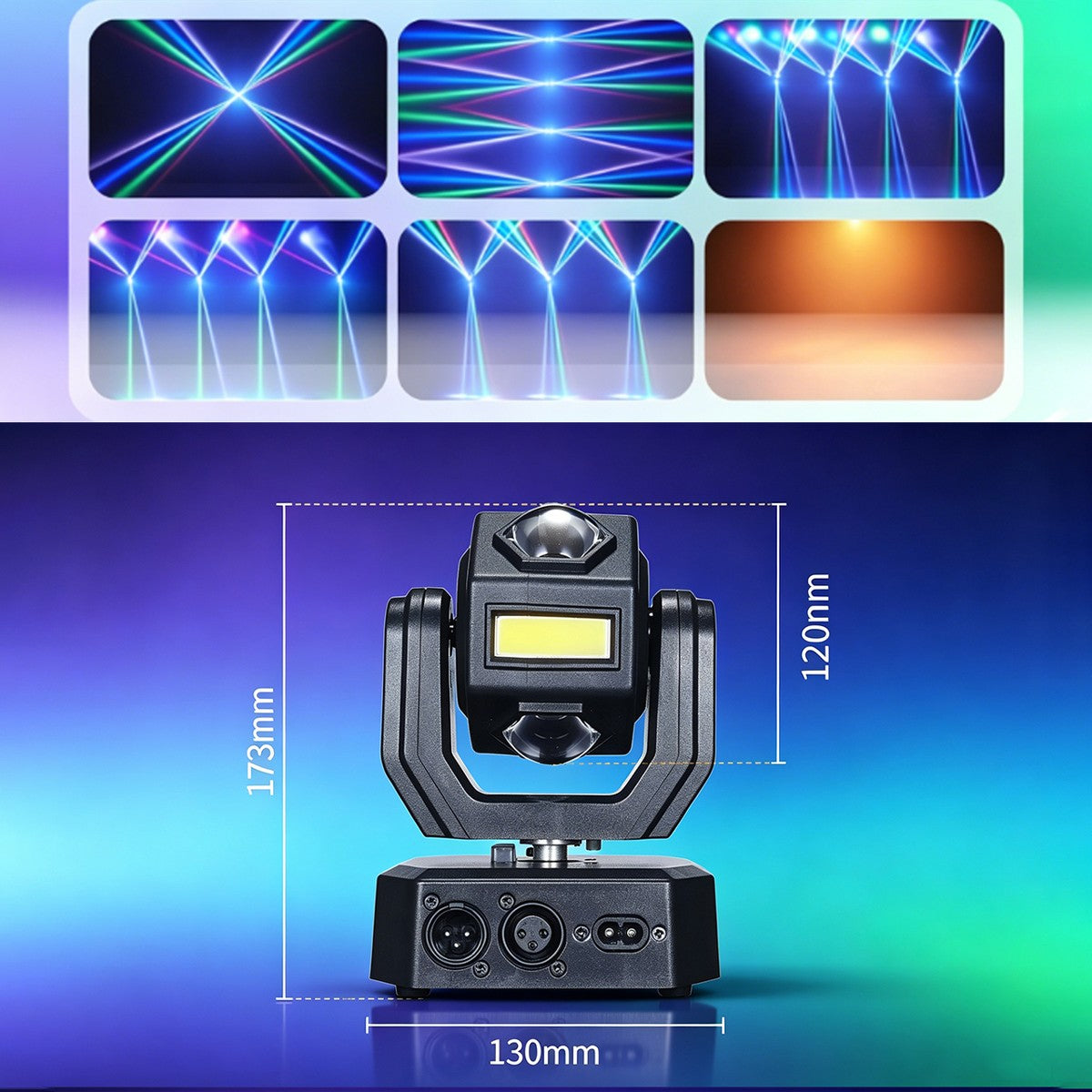 Mini Moving Head Light DMX Sound Control Remote for Disco DJ Strong Beam Wedding Event Lighting Home Party Decoration