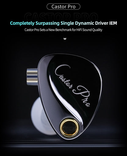 KZ Castor Pro HiFi Earphones Dynamic Drivers High-end Tunable Earphones Sound Quality Bass Headset Detachable Cable Headphones
