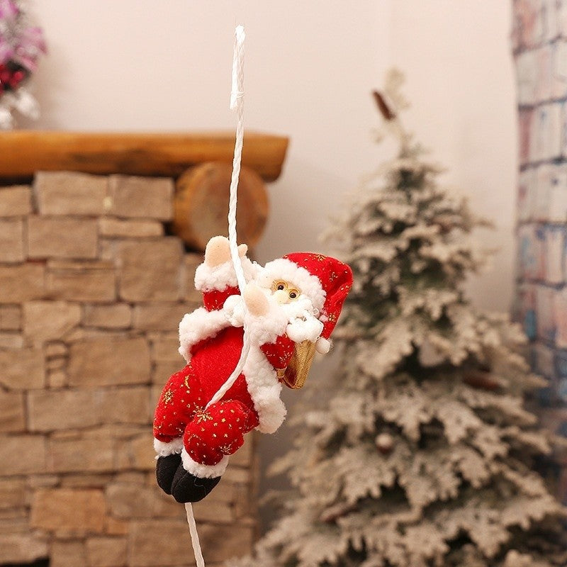30cm Christmas Decoration Cartoon Fabrics Santa Claus Market Showcase Decor