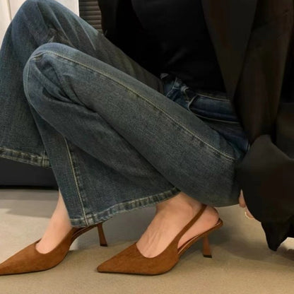 Sandália Feminina de Salto Alto Agulha Bico Fino, Sexy e Elegante, Perfeita para Qualquer Ocasião