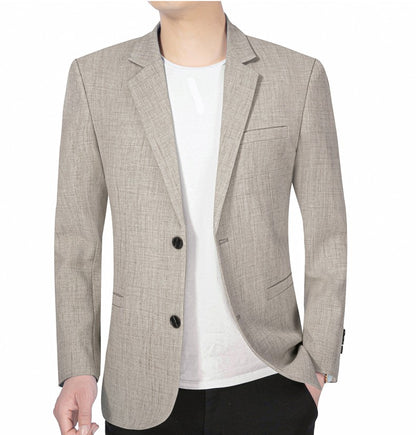 2025 New Men's Suit Jacket Thin Blazers Spring Autumn Solid Business Casual Suit Jacket Men Clothing  Blazer Hombre Coats