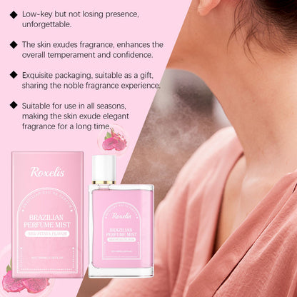 Roxelis 100ml Brazilian Style Perfume Light Fragrance Red Pitaya Jasmine Scent Fresh Long Lasting Aroma Dating Flirting Perfume