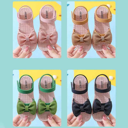 Girls Sandals Summer New Arrival Korean Style Big Kids Casual Flat Soft Sole Princess Shoes Versatile Little Girls Beach Sandals