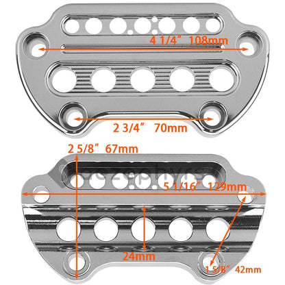 Capa de Suporte de Velocímetro Lateral/Remoção para Motocicleta Braçadeira Superior Guidão Riser Mount para Harley Sportster Iron XL883 Forty-Eight 95-20