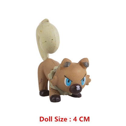Pokémon 4-13cm Novos Desenhos Animados Filme Anime Figura Pikachu Mewtwo Charmander Blastoise Gurado Pet Ação Modelo Brinquedo Presentes